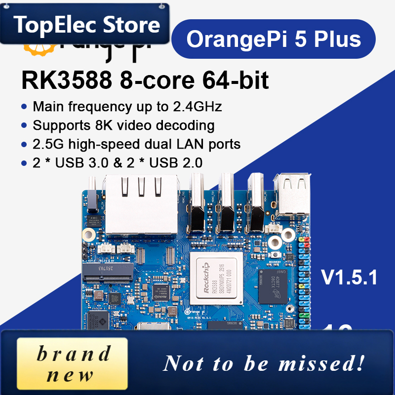 Orange Pi 5 Plus 16Gb - TopElec Orange Pi 5 Plus 16