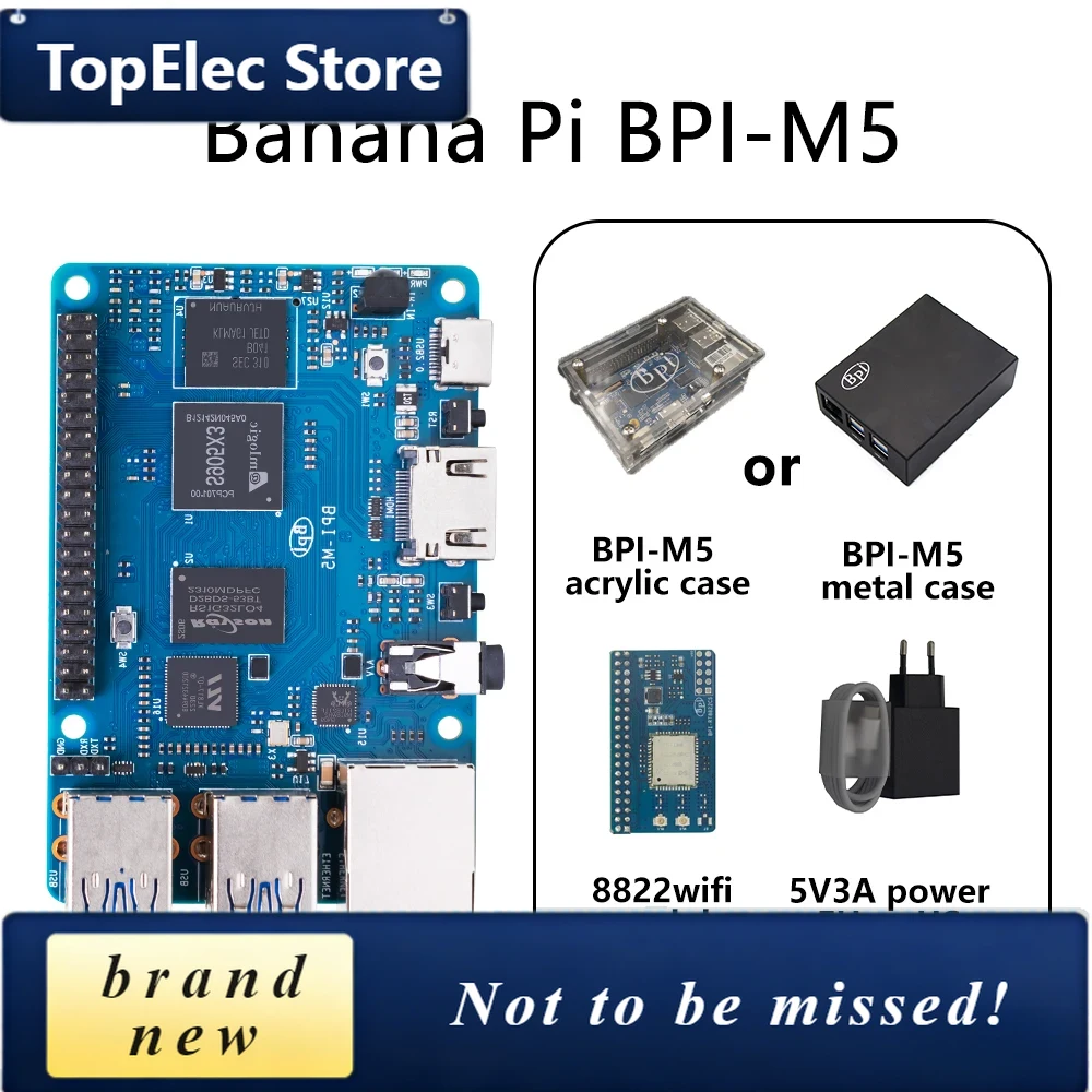 Banana Pi Bpi-M5 - TopElec Banana PI BPI-M5 SET avec