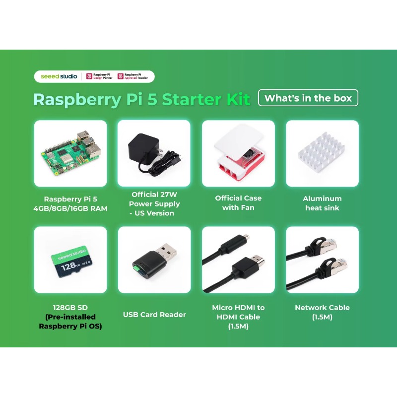 Kit de démarrage 5 - 4 Go/8 Go - Raspberry Pi 5 8Gb Kit avis et prix