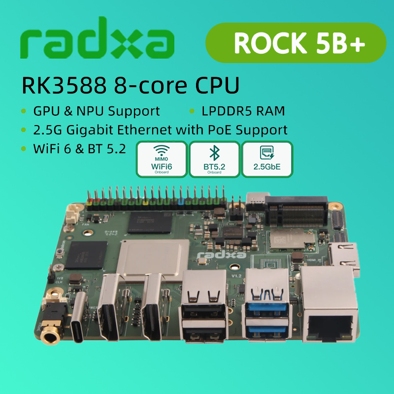 Radxa ROCK 5B + Rockchip RK358 - Radxa Rock 5B 16Gb avis et prix