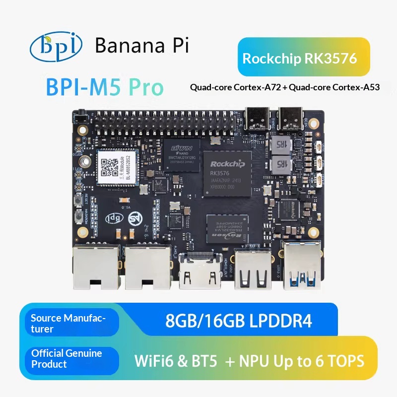 Banana Pi BPI-M5 Pro Rockchip  - Banana Pi Bpi-M5 avis et prix